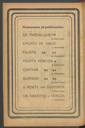 Romances já publicados