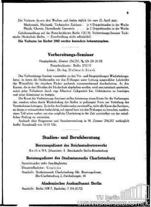 Studien- und Berufsberatung