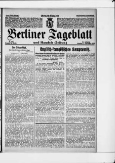 Berliner Tageblatt und Handels-Zeitung, Morgen-Ausgabe