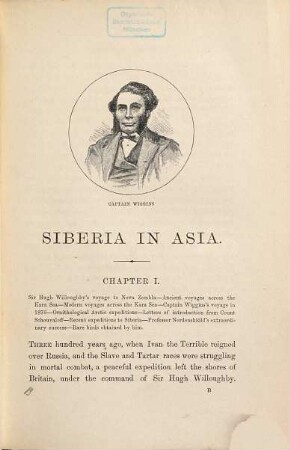 Siberia in Asia : a visit to the valley of the Yenesay in East Siberia ; with description of the natural history, migration of birds, etc. ... with map and illustrations