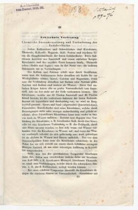 18. bis 23. Vorlesung zur &quot;Chemischen Zusammensetzung und Veränderung der Erdoberfläche&quot; sowie zur &quot;Lagerstätte der Metalle, Gänge&quot;