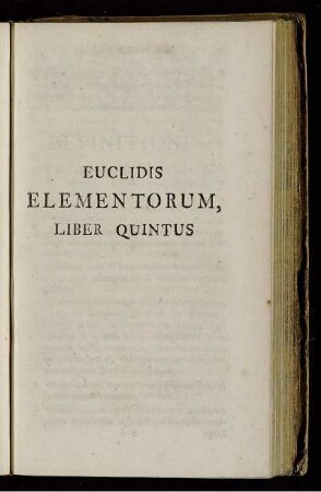 Euclidis Elementorum, Liber Quintus