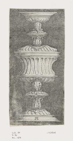 Doppelpokal mit Akanthus, Blatt 16 der Folge "Prunkgefäße"