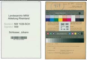 Entnazifizierung Johann Schlosser , geb. 20.04.1905 (Oberingenieur)