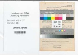 Entnazifizierung Ignatz Stracke , geb. 10.05.1897 (Vollziehungsbeamter)
