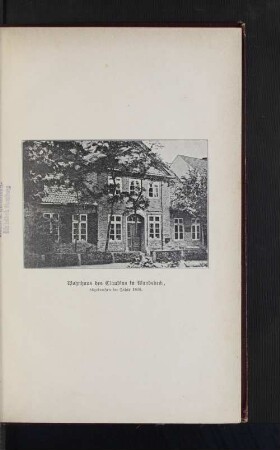 Wohnhaus des Claudius in Wandsbeck.