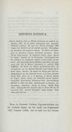 Dertiende hoofdstuk. Kolonel Michiels, Civiel en Militair Gouverneur ter westkust van Sumatra, 1837 ...