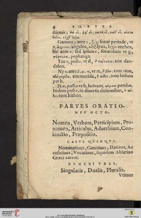 Partes orationis octo