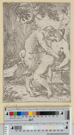 [Ein Satyr umarmt eine Nymphe] [2. Zustand]