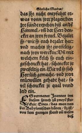 Der Ewigen Allmechtigen Göttlichenn Mayest. Mandat vn[d] ernstlicher befelch wes sich ein yeder Christ nach seinem beruff vnnd stande gegen dem offenbarten Antichrist das gantze Babstumb halten solle
