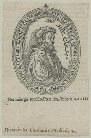 Bildnis des Hieronymus Cardanus
