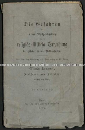 Abhandlung über die neuen Schulgesetze im Deutschen Reich 1876
