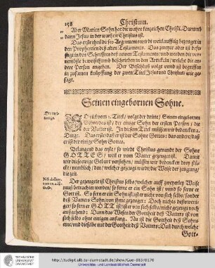 Seinem eingebornen Sohne