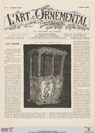 Nr. 1 (3 Février 1883)
