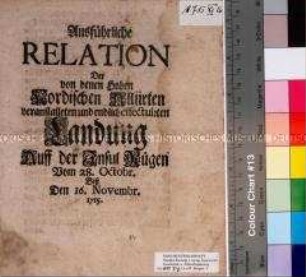 Historische Chronik über die Rückeroberung der Insel Rügen durch die allierten Armeen