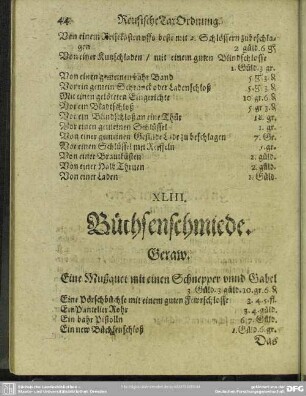XLIII [XLIV]. Büchsenschmiede