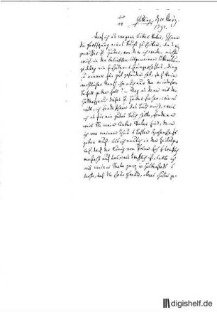 14: Brief von Friedrich Bouterwek an Johann Wilhelm Ludwig Gleim