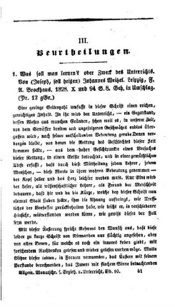 Beurtheilungen