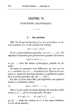 Chapitre VI. Fonctions elliptiques.