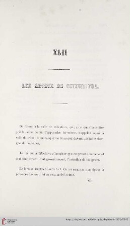 XLII Les adieux de Cucurbitus