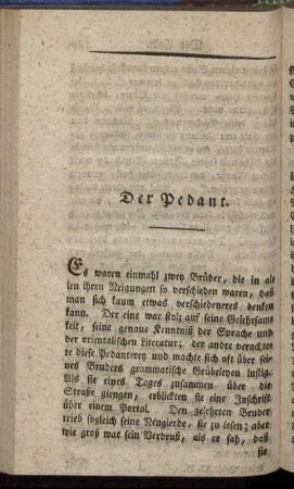 Der Pedant
