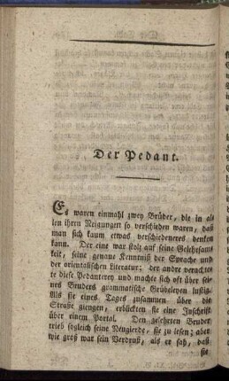 Der Pedant