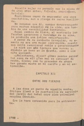 Capítulo XII - Entre dos fuerzas