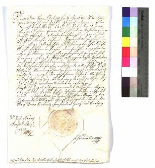 Kaiserliche vorläufige Resolution wegen der nachgesuchten Belehnung coram throno caesareo.