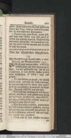 Von der Christlichen Gelassenheit.