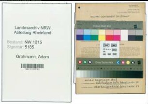 Entnazifizierung Adam Grohmann , geb. 05.04.1901 (Stukkateur)