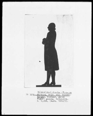 Silhouette von Christoph Martin Wieland