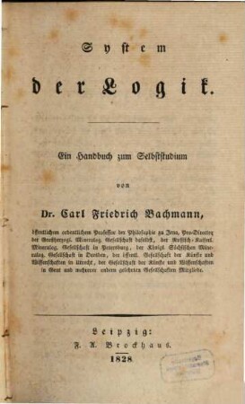 System der Logik
