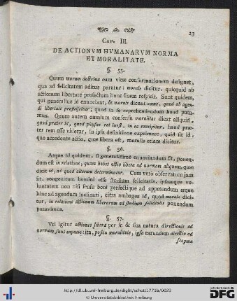 Cap. III. De Actionum Humanarum Norma Et Moralitate.