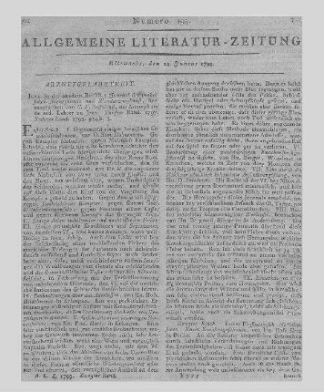Weckherlin, C. C. F.: Ueber die Einrichtung der Schulen in Rücksicht auf die körperliche Gesundheit der Jugend. Stuttgart: Löflund 1799