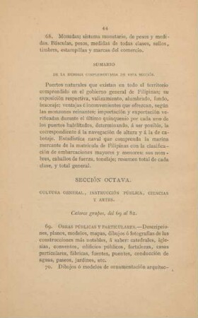 Sección octava