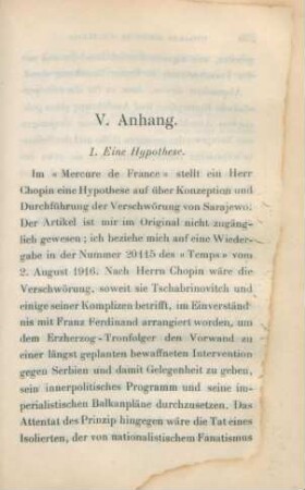 1. Eine Hypothese