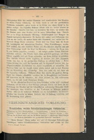 Vierundzwanzigste Vorlesung.