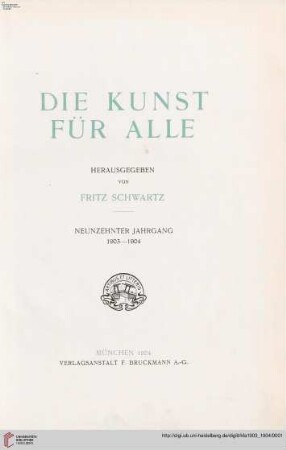 19: Die Kunst für alle: Malerei, Plastik, Graphik, Architektur