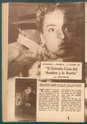 "El Extraño Caso del Hombre y la Bestia" : Suspenso ..., intriga ... y acción en ...