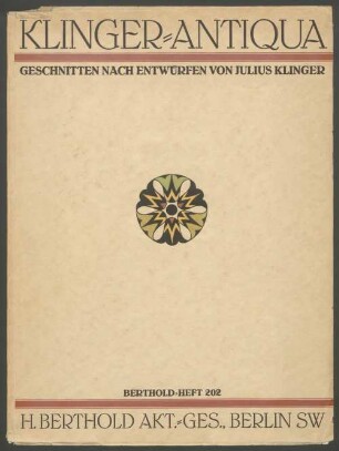 Klinger-Antiqua, Berthold-Heft 202