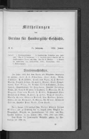 No. 1, 1892. Januar.