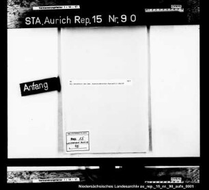 Der Aufenthalt des Geh. Kanzleisekretärs Marcard in Aurich