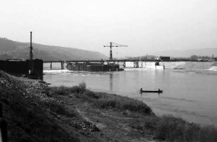 Feyen: Moselstaustufe im Bau