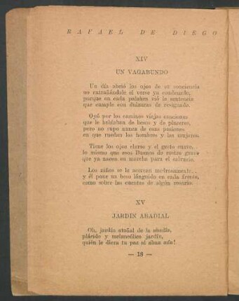 XV - Jardín abadial