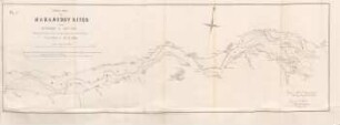 Pl. I. Compass survey of the Mahanuddy River from Bydessur to Cuttack