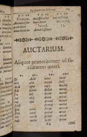 103-106, Officina Auctarium.