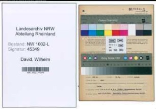 Entnazifizierung Wilhelm David , geb. 24.09.1905 (Justizinspektor)