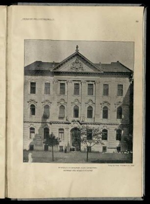 Wohnhaus in Budapest, Nagy János-Utcza. Architekt: Géza Márkus.