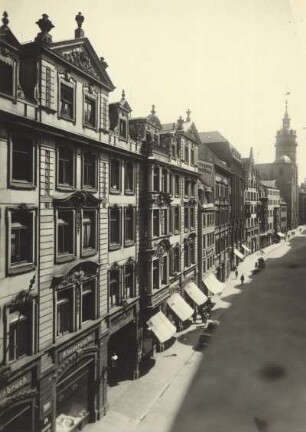 Nikolaistraße : Leipzig, Nikolaistraße, Straßenansicht in Richtung Nikolaikirche