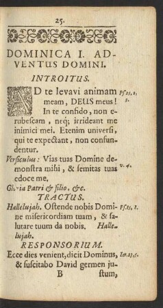 Dominica I. Adventus Domini.